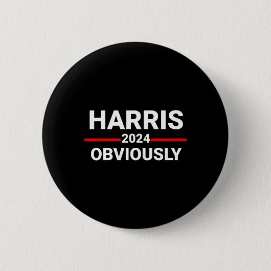 2024 offensichtlich Harris Waltz 2024 Wahl Kamala Button (Vorderseite)
