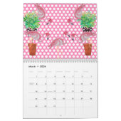 2024 Palm Pink Flamingo Flamingos Terra Cotta Kalender (Mär 2026)
