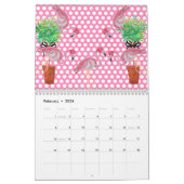2024 Palm Pink Flamingo Flamingos Terra Cotta Kalender (Feb 2026)