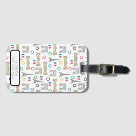 2024 Paris Frankreich Spiele Sommer Personalisiert Gepäckanhänger