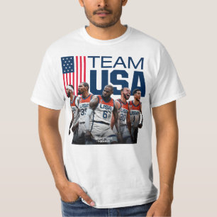 2024 Paris Olympia USA Basketballkorb Goa T-Shirt