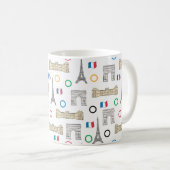 2024 Paris-Spiele Sommer-Spiele in Frankreich Kaffeetasse (VorderseiteRechts)
