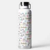 2024 Paris-Spiele Sommer-Spiele in Frankreich Trinkflasche (Rückseite)