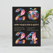 2024 Party Einladung- Einladung (Stehend Vorderseite)