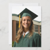 2024 Party für einfache, moderne grüne Weiße Absol Einladung (Rückseite)