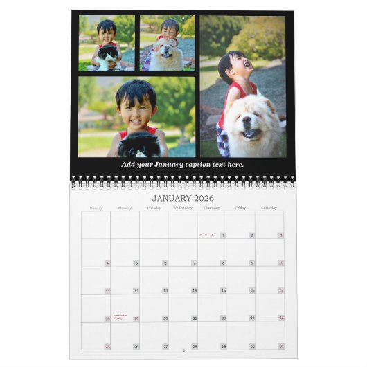 2024 Personalisierter, benutzerdefinierter Fotokal Kalender (Jan 2026)
