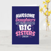 2024 Phantastische Tochter für große Schwester bef Karte (Gelbe Blume)