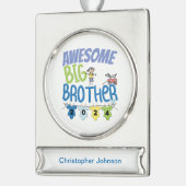 2024 Phantastischer großer Bruder Banner-Ornament Silber (Links)