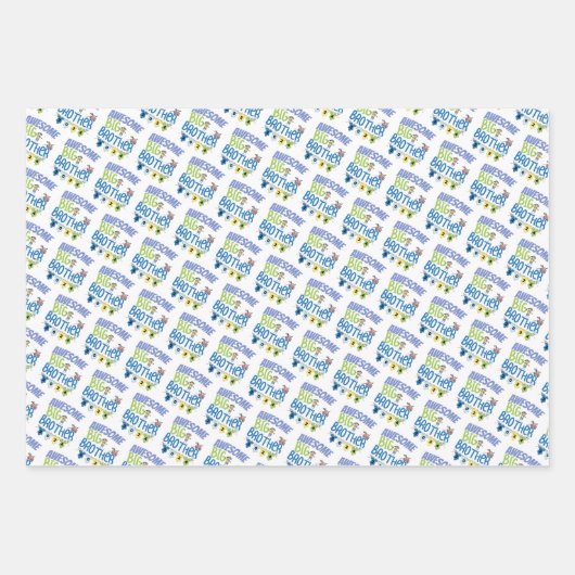 2024 Phantastischer großer Bruder Geschenkpapier Set (Vorderseite 3)