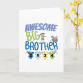 2024 Phantastischer großer Bruder Karte (Gelbe Blume)