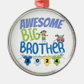 2024 Phantastischer großer Bruder Ornament Aus Metall (Vorne)