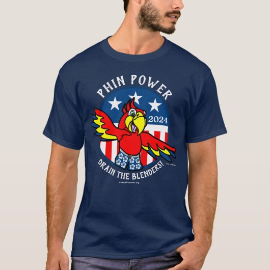 2024 PHin Power Party Männer T-Shirt (Vorderseite)