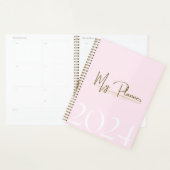 2024 Pink & Gold Monthly & Weekly Planer (Anzeige)