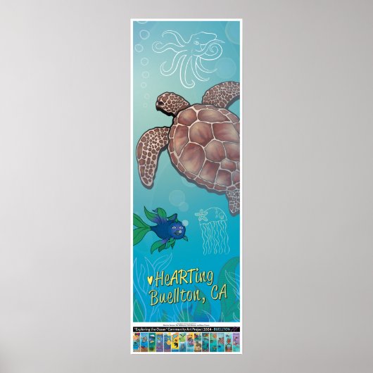 2024 Poster - Schildkrötenschwimmer - Buellton.Art (Vorne)