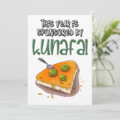 2024: Powered by KUNAFA and Layers of Joy Einladung (Stehend Vorderseite)