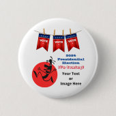2024 Präsidentschaftswahl, die unter der Leitung v Button (Vorderseite)