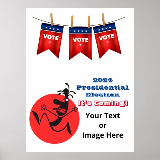 2024 Präsidentschaftswahl, die unter der Leitung v Poster (Vorne)