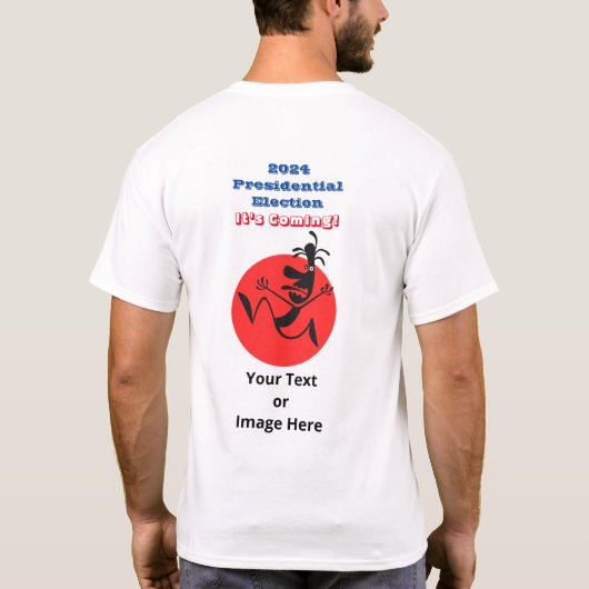 2024 Präsidentschaftswahl, die unter der Leitung v T-Shirt (Rückseite)