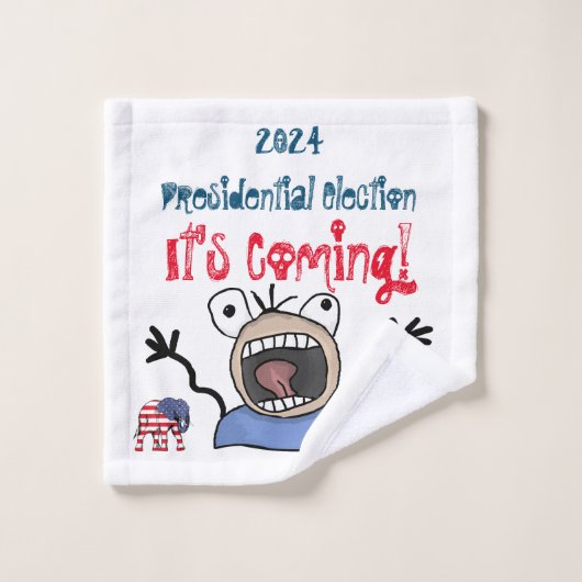 2024 Präsidentschaftswahl, es kommt! Badhandtuch Set (Waschlappen)
