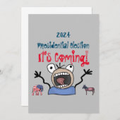 2024 Präsidentschaftswahl, es kommt! Einladung (Vorne/Hinten)
