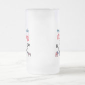 2024 Präsidentschaftswahl, es kommt! Mattglas Bierglas (Mittel)