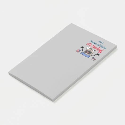 2024 Präsidentschaftswahl, es kommt! Post-it Klebezettel (angewinkelt)