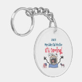 2024 Präsidentschaftswahl, es kommt! Schlüsselanhänger (Vorderseite links)