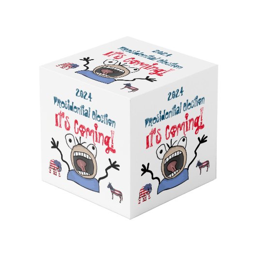 2024 Präsidentschaftswahl, es kommt! Würfel (Vorderseite Schrägansicht)