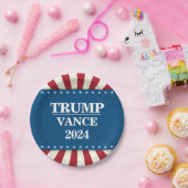 2024 Präsidentschaftswahl Trump Vance Pappteller (Party)