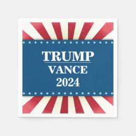 2024 Präsidentschaftswahl Trump Vance Serviette