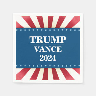 2024 Präsidentschaftswahl Trump Vance Serviette