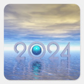 2024 QUADRATISCHER AUFKLEBER (Vorderseite)