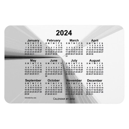 2024 Raucherkalender von Janz 4x6 Magnet (Horizontal)