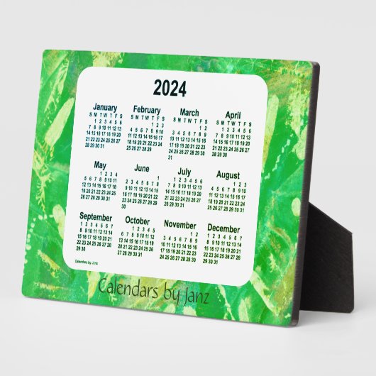 2024 Recoleta Green Tracks Desk Kalender von Janz Fotoplatte (Seite)