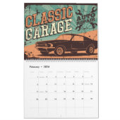 2024 Retro Grunge Style Frisierte Auto Kalender (Feb 2026)