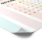 2024 Retro Wall Calendar - 18"x24" Poster (Ecke)