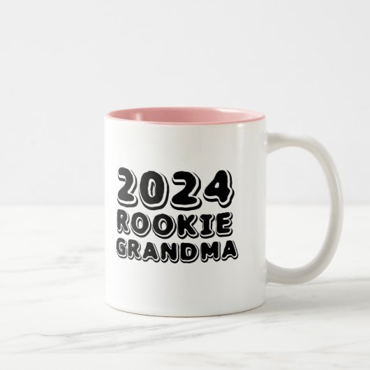 2024 Rookie Erstmalige Oma-Tasse Zweifarbige Tasse (Rechts)