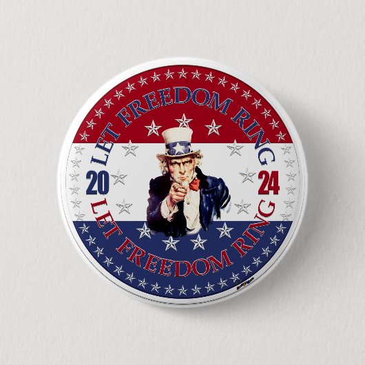 2024 Rot und Blau Lass die Freiheit erklingen Onke Button (Vorderseite)