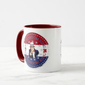 2024 Rot und Blau Lass Freedom Ring Uncle Sam Tasse (Vorderseite Links)