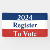 2024 Rot-Weiß und Blau-Register zur Abstimmung Banner (Horizontal)