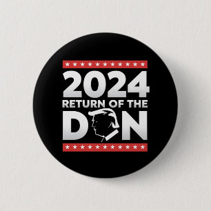 2024 Rückkehr des Don Trump 45 47 US-Präsident Button