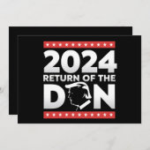 2024 Rückkehr des Don Trump 45 47 US-Präsidenten Einladung (Vorne/Hinten)
