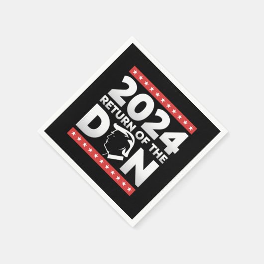 2024 Rückkehr des Don Trump 45 47 US-Präsidenten Serviette (Ecke)