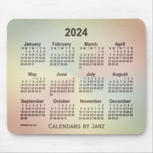 2024 San Telmo Rainbow Calendar by Janz Mousepad