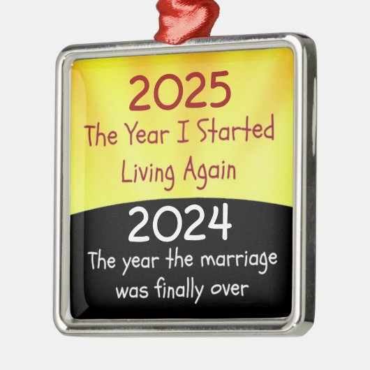 2024 Scheidungsfeier Metal Ornament (Links)