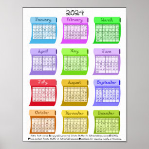2024 Schriftart für das Fabric-Bolts-System Poster