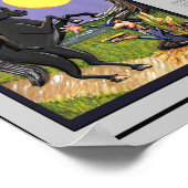 2024 Schriftart mit festem Stoff (Stiefel) Druck Poster (Ecke)