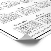 2024 Schriftart mit vergriffenen Rahmen für den Ka Poster (Ecke)