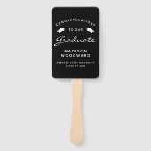 2024 Schwarz-weißer Abschluss für kundenspezifisch Fächer (Vorderseite)