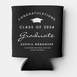 2024 Schwarz-weißer klassischer Abschluss kühler Dosenkühler